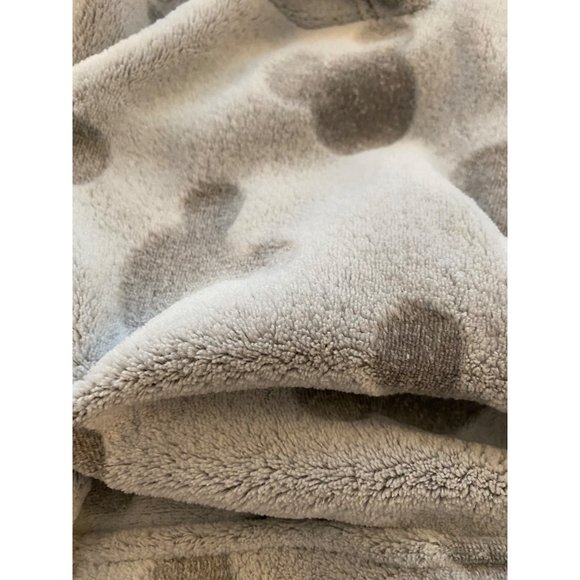 Disney Mickey‎ Fleece Lounge Hoodie Women Small Grey Pajamas PJs Plush Cozy Warm - Picture 8 of 16